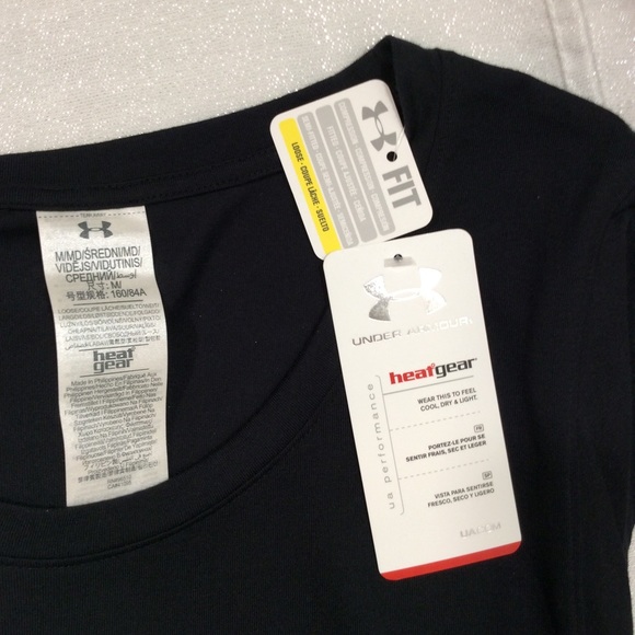 Under Armour Cap Sleeve "Studded" Logo Shirt-Med - Picture 7 of 7